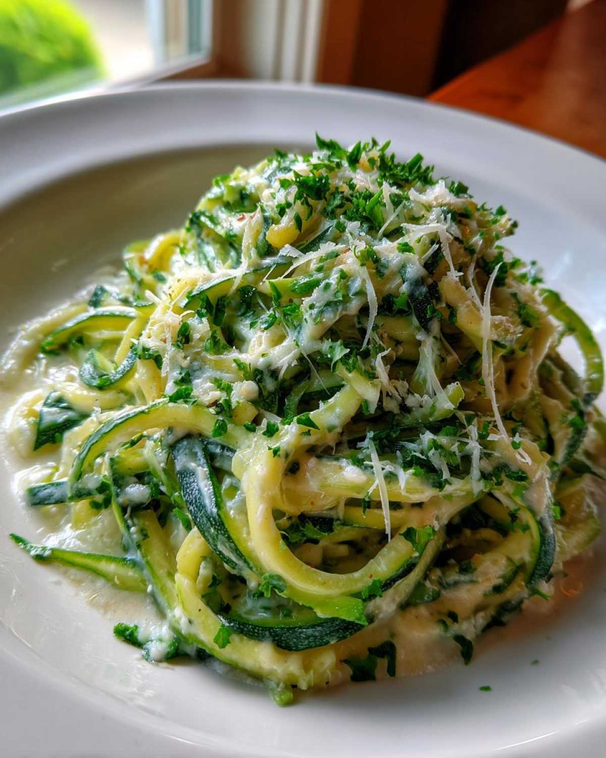 Zucchini Noodle Alfredo - detail 2