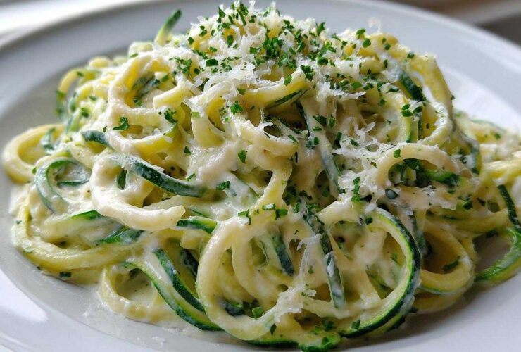 Zucchini Noodle Alfredo