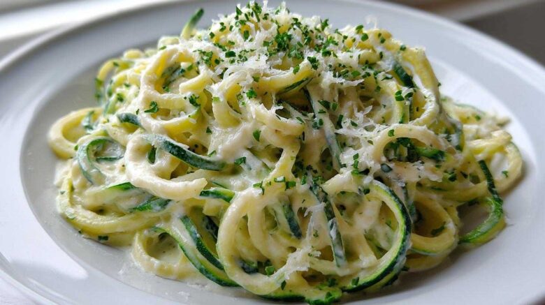 Zucchini Noodle Alfredo