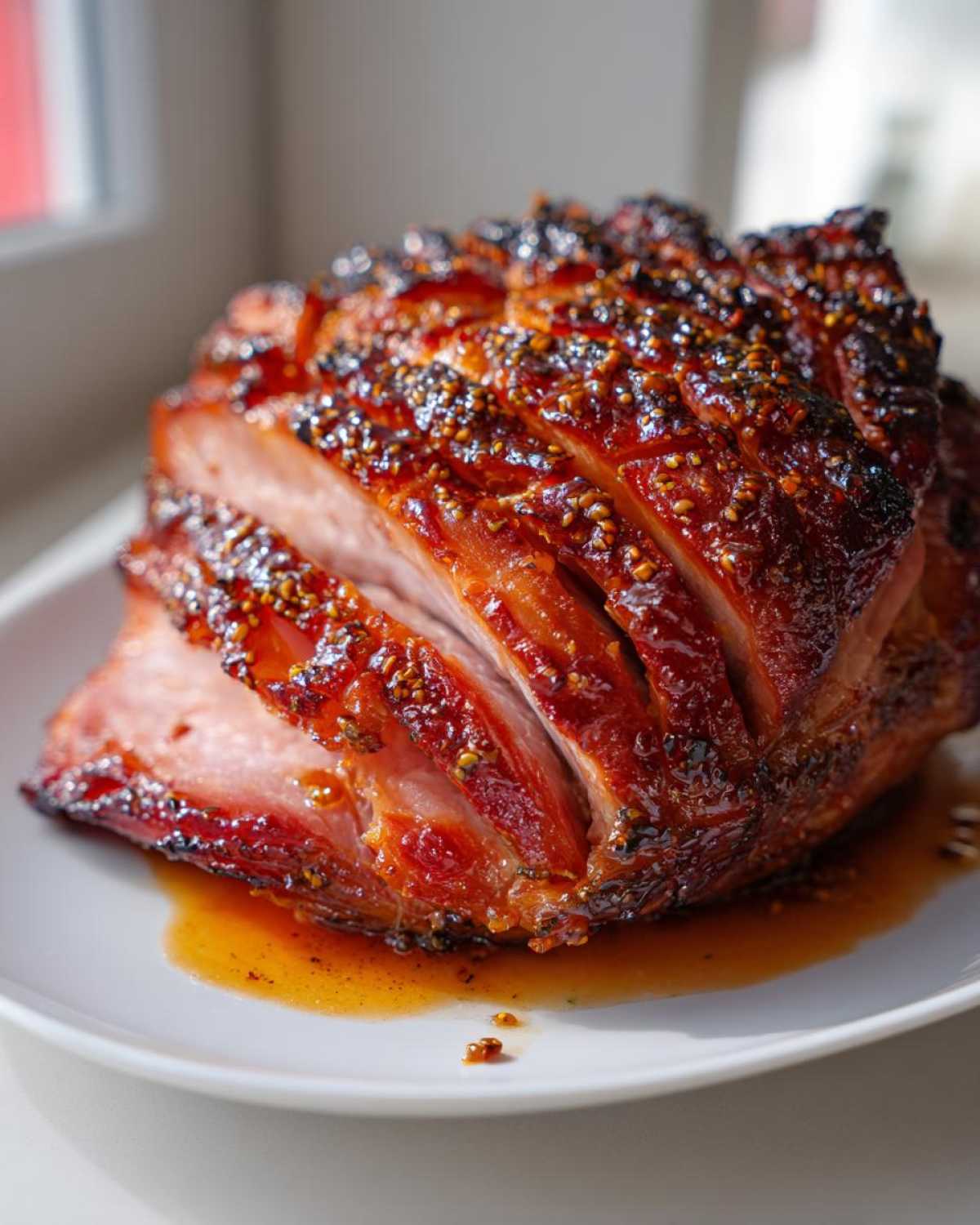 Apricot Ginger Glazed Ham - detail 1