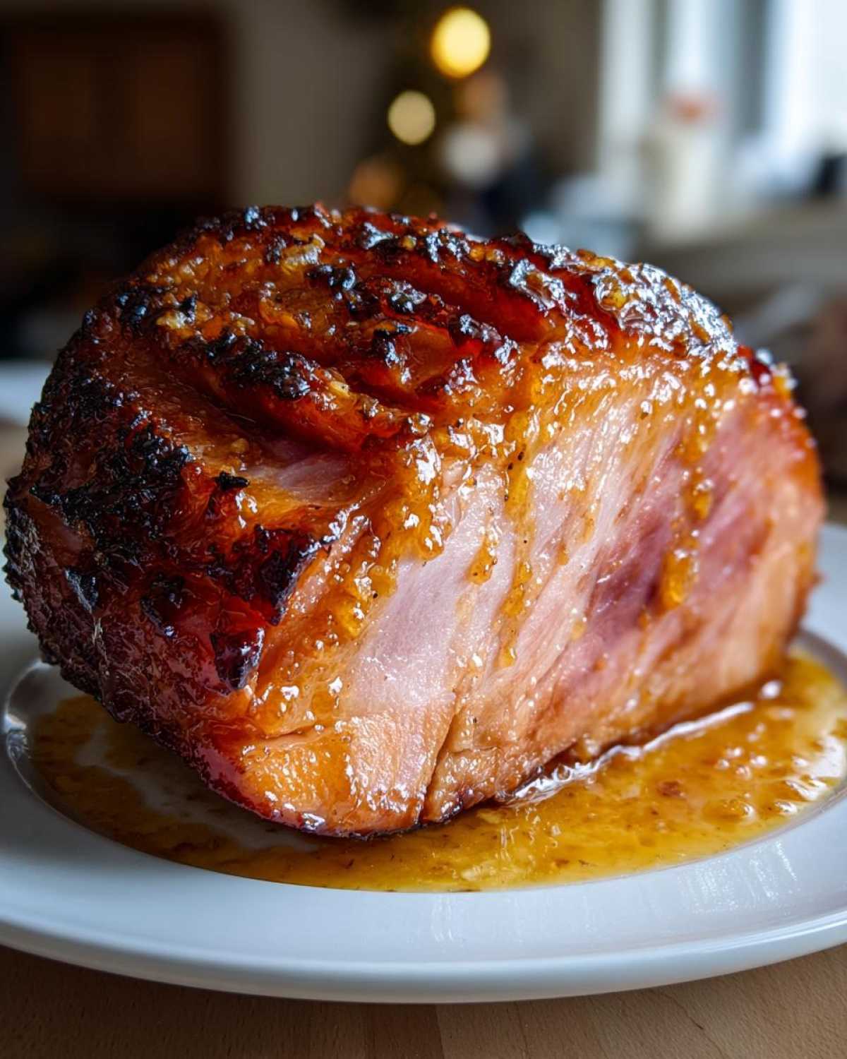 Apricot Ginger Glazed Ham - detail 2