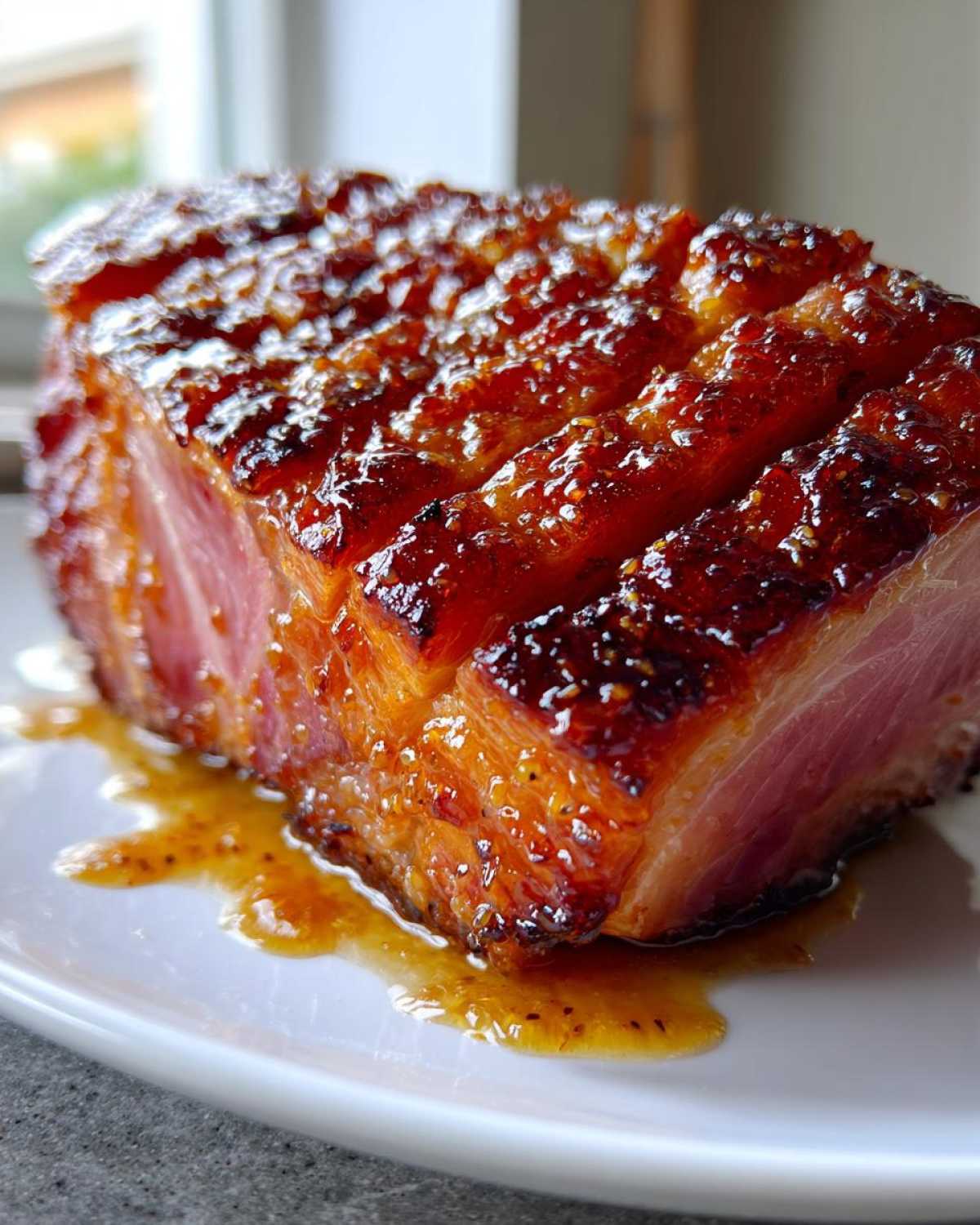 Apricot Ginger Glazed Ham - detail 4