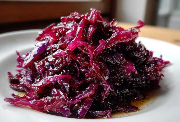 Balsamic Glazed Red Cabbage
