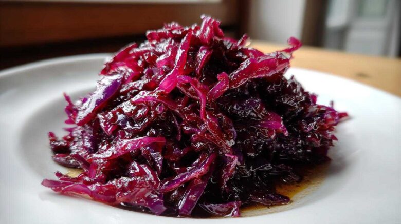 Balsamic Glazed Red Cabbage