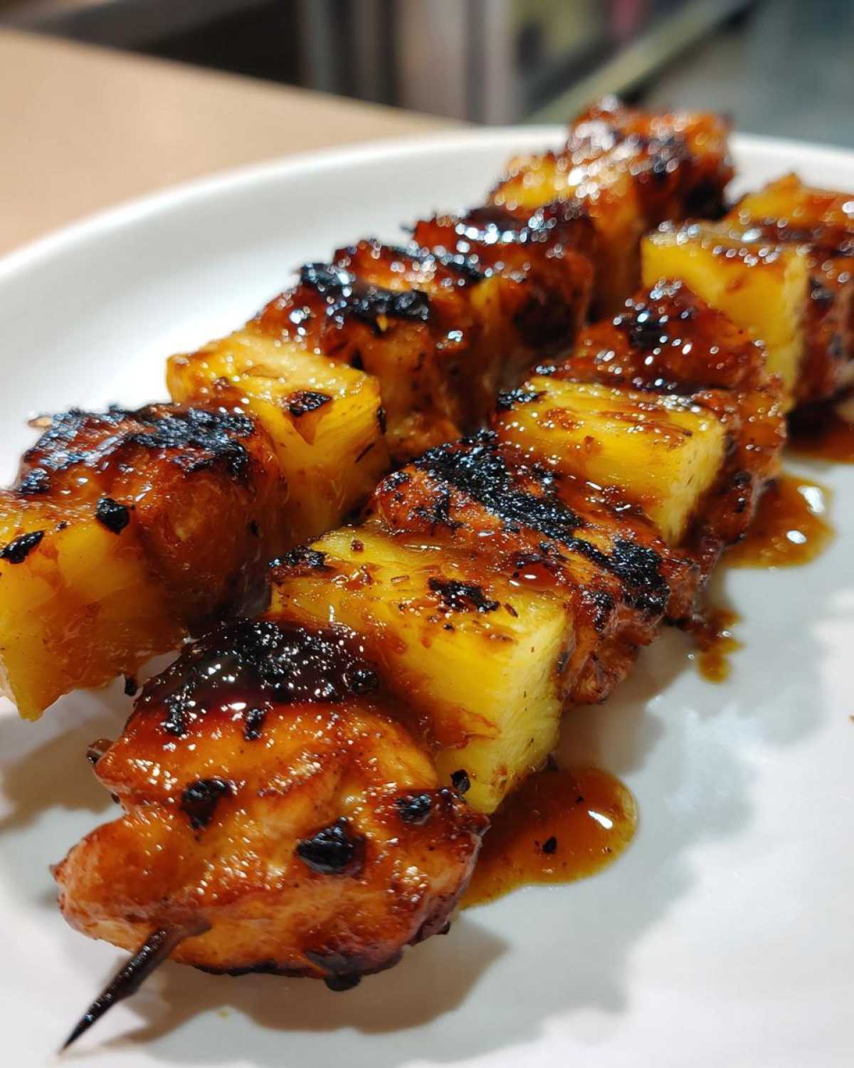 Barbecue Pineapple Chicken Skewers - detail 1