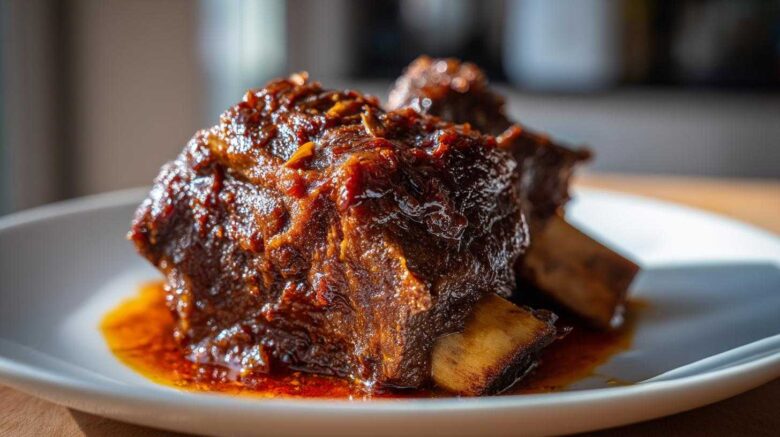 Black Garlic Braised Short Ribs