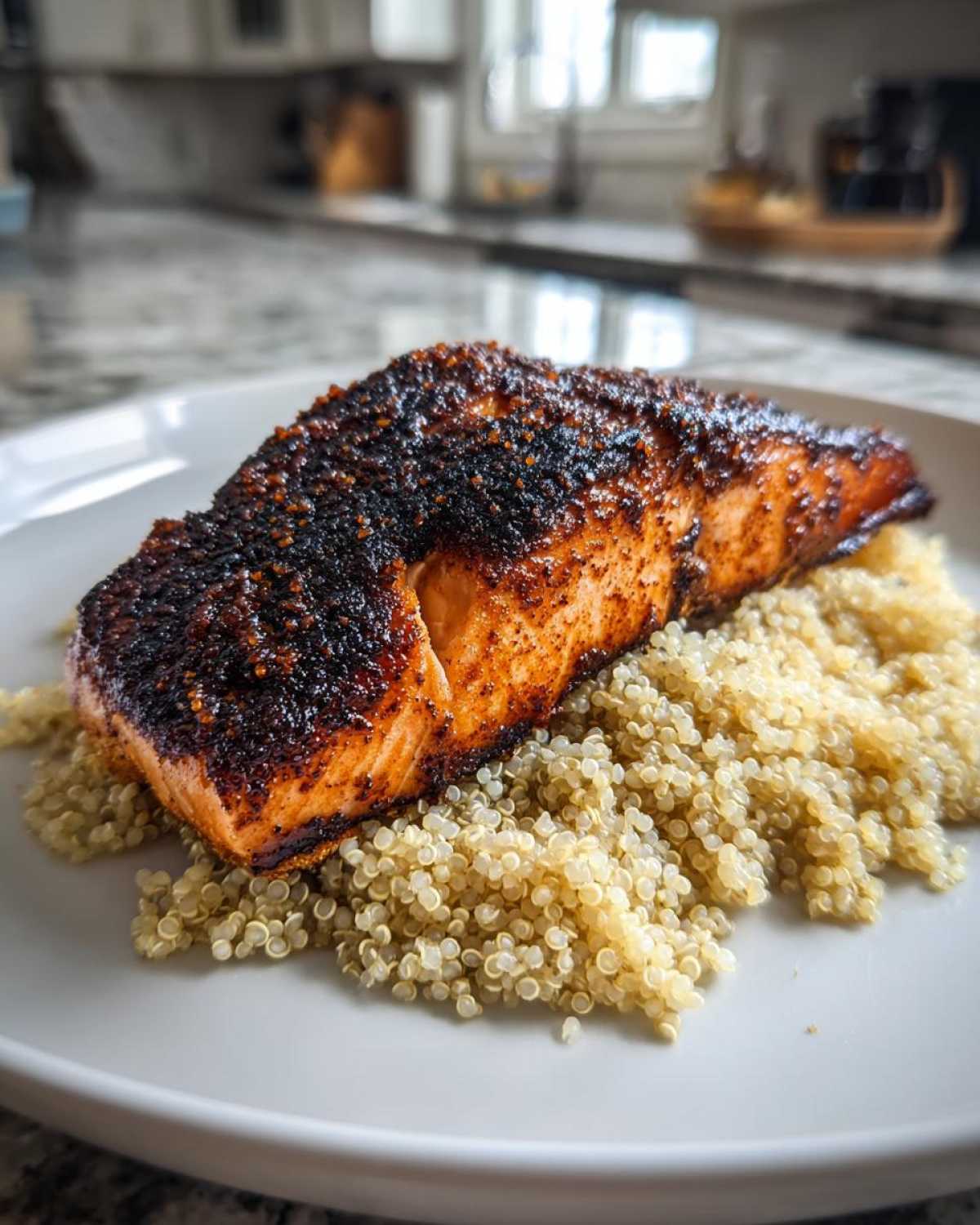 Blackened Salmon with Quinoa - detail 1