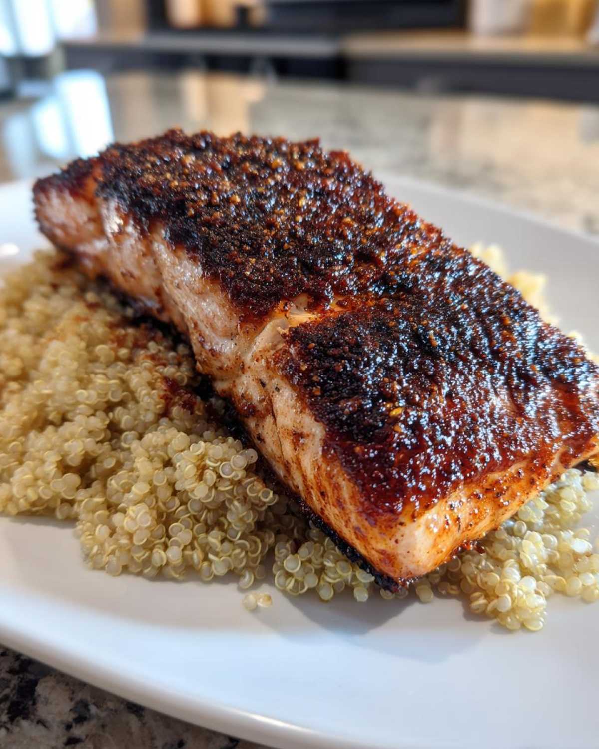 Blackened Salmon with Quinoa - detail 2