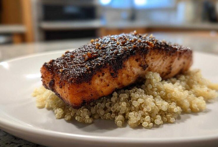 Blackened Salmon with Quinoa