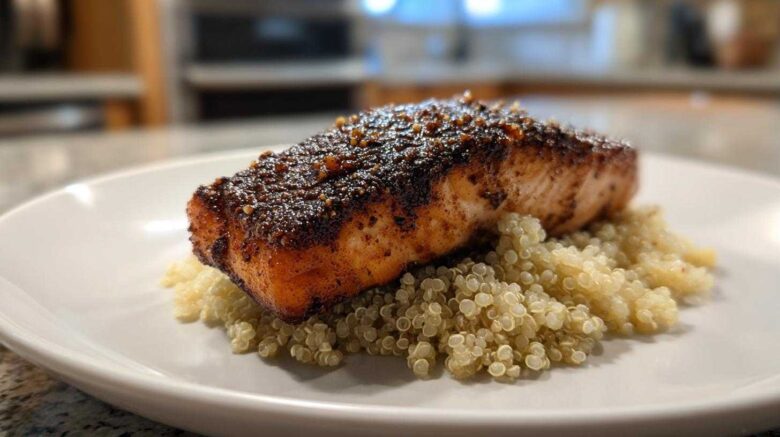Blackened Salmon with Quinoa
