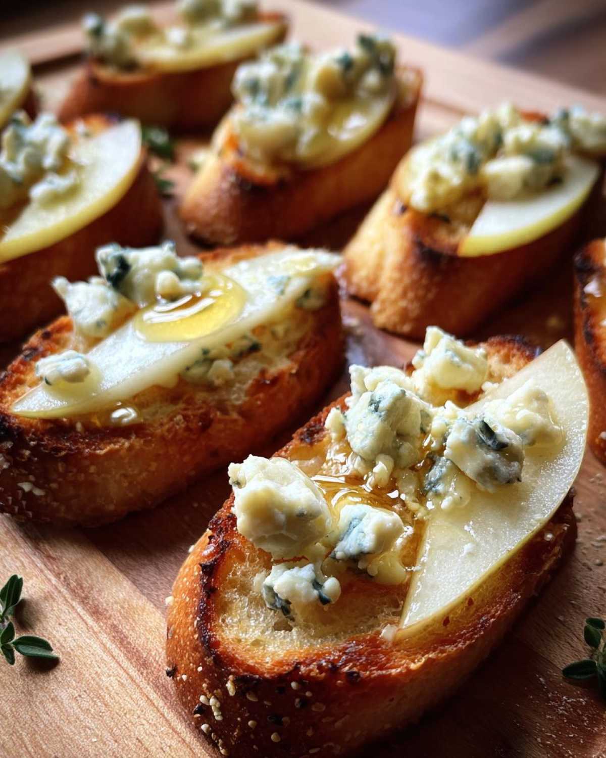 Blue Cheese Pear Crostini - detail 2