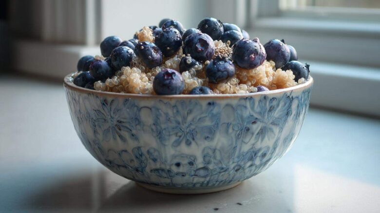 Blueberry Quinoa Breakfast Bowl