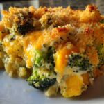 Broccoli cheddar squash casserole