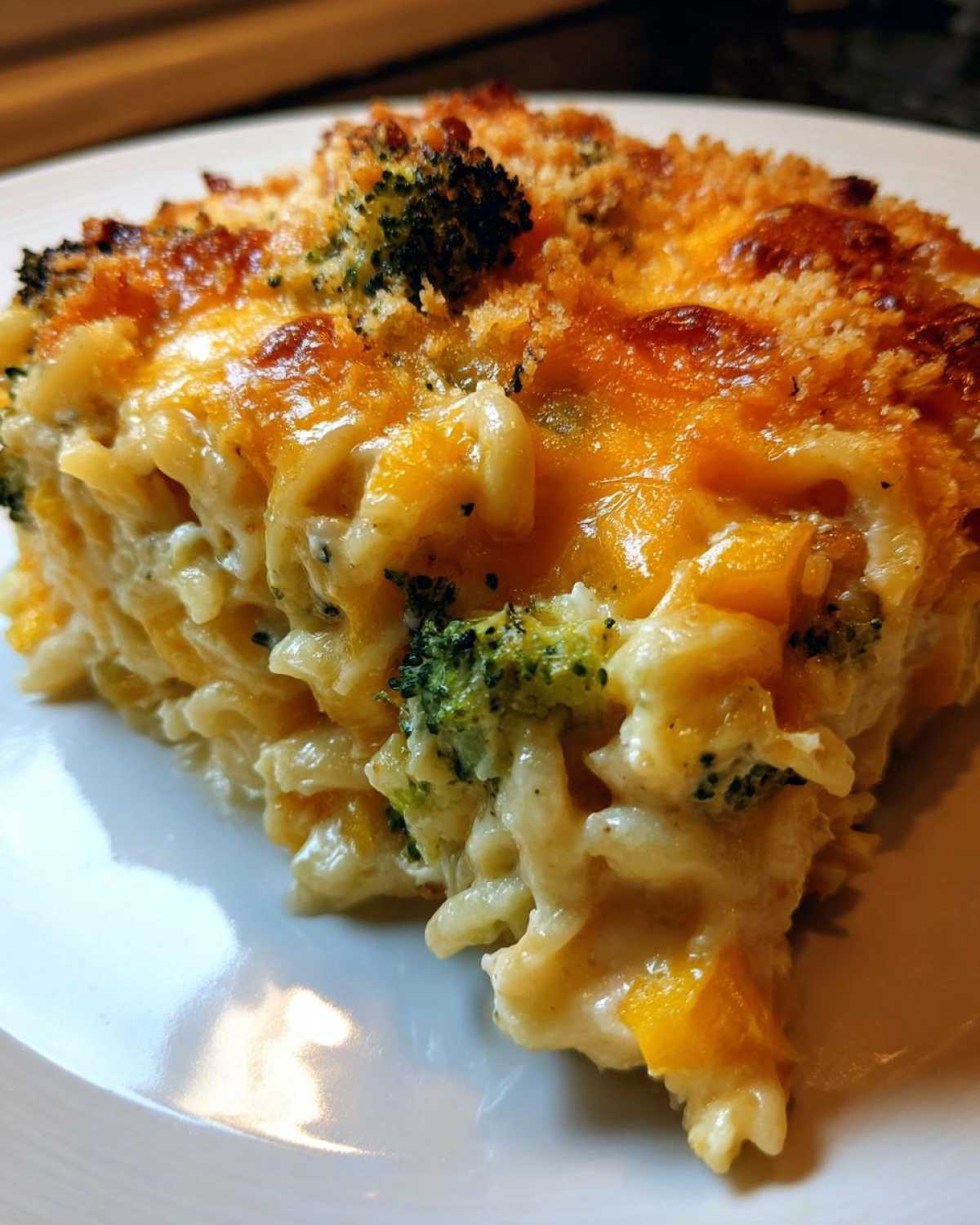 Broccoli cheddar squash casserole - detail 2