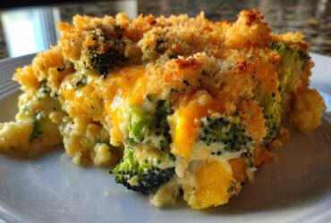 Broccoli cheddar squash casserole