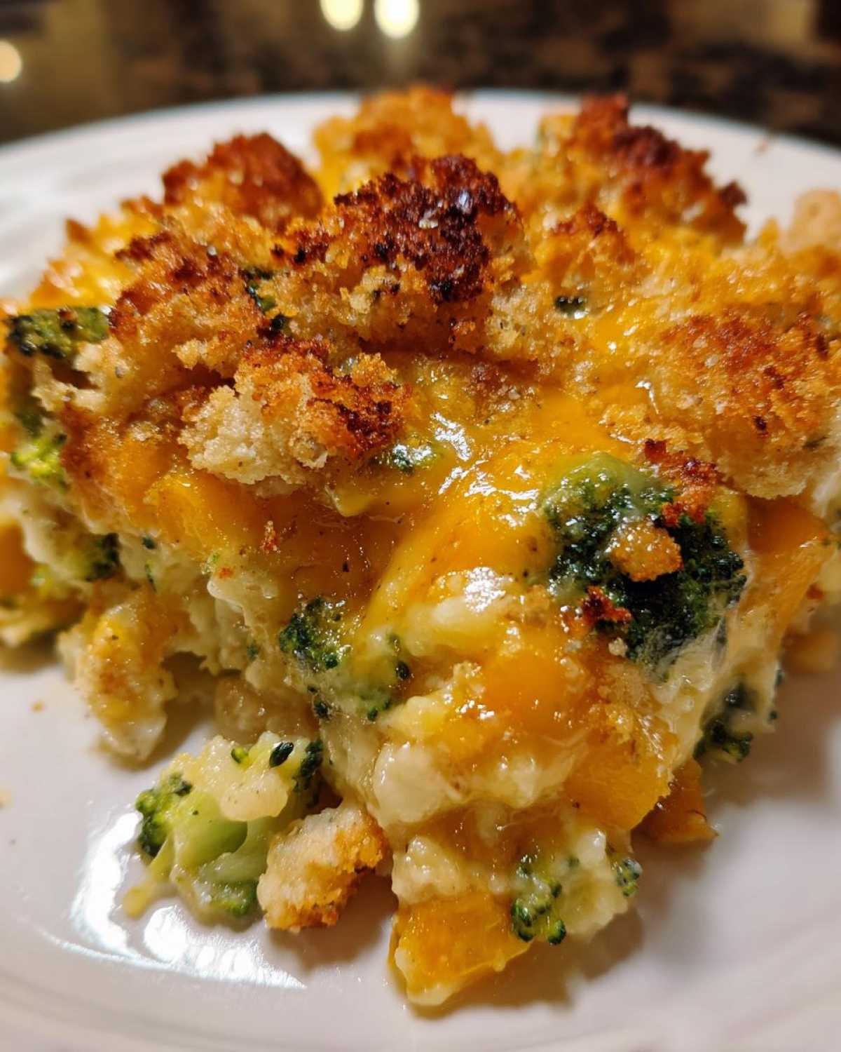 Broccoli cheddar squash casserole - detail 4