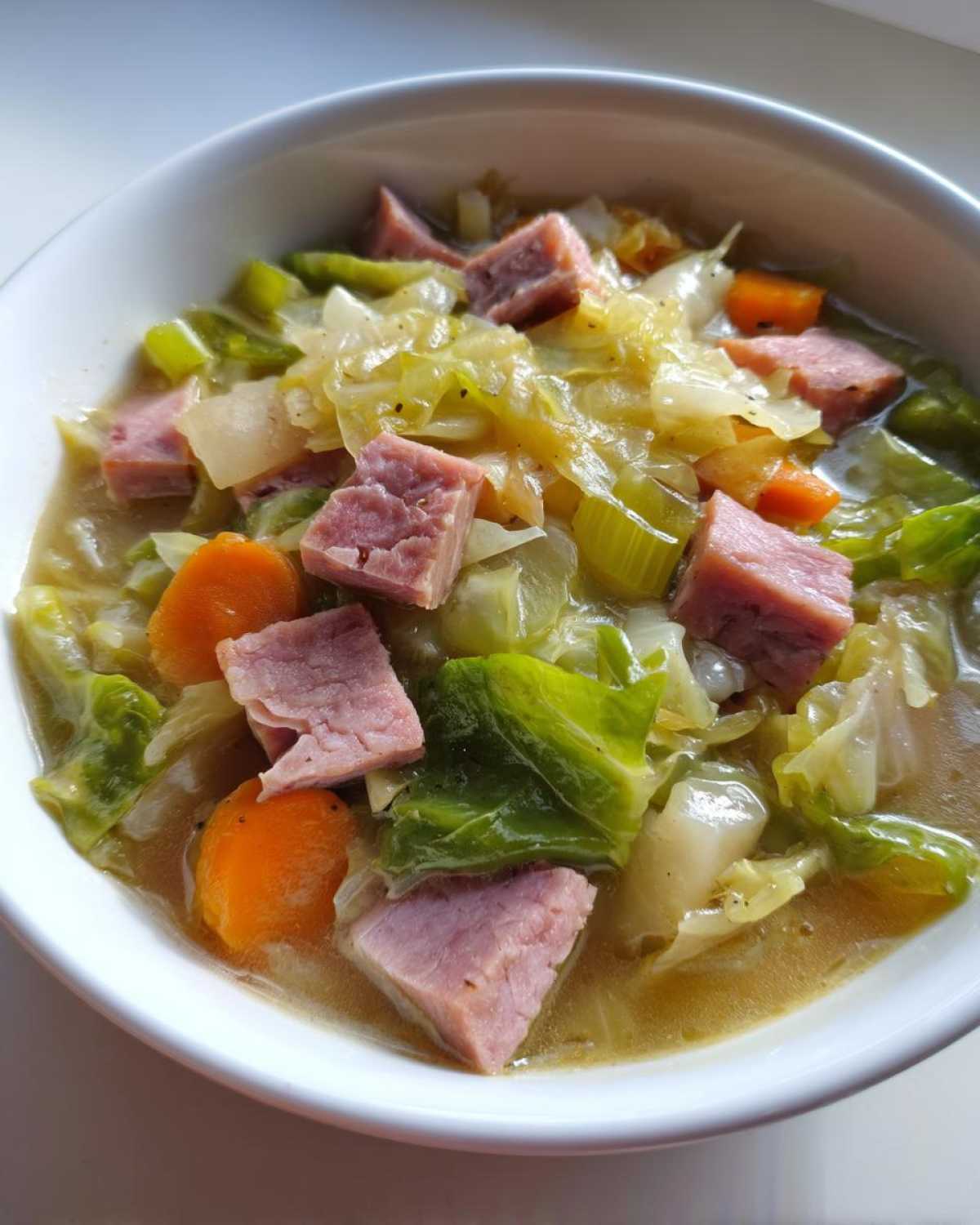 Cabbage and Ham Stew - detail 3