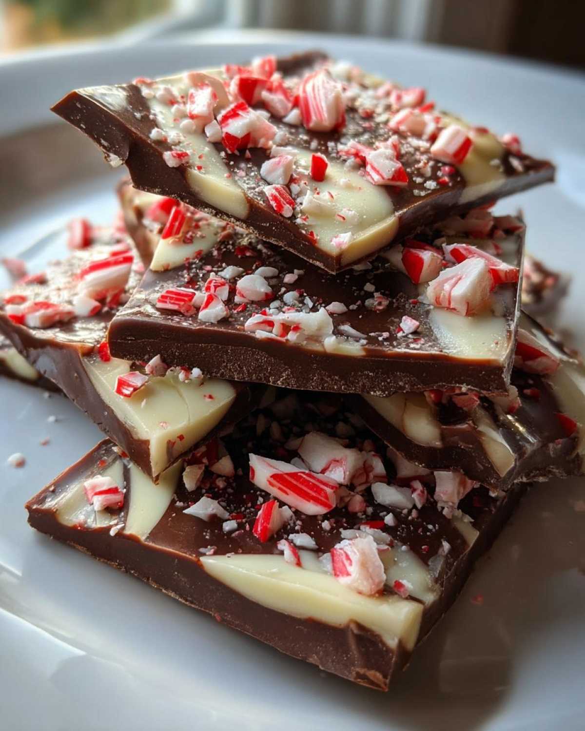Candy Cane Chocolate Bark - detail 4