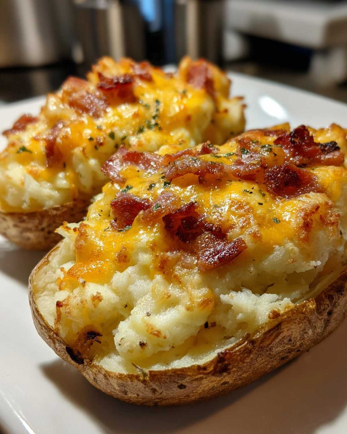 Cheesy Bacon Twice-Baked Potatoes - detail 1
