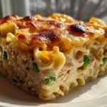 Cheesy tuna noodle casserole