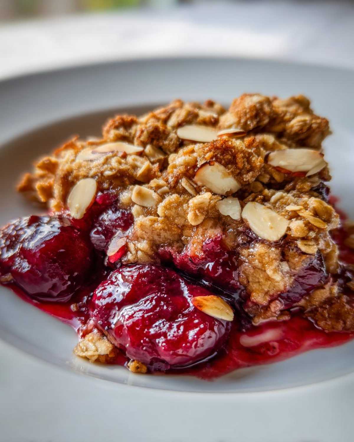 Cherry Almond Oat Crisp - detail 1