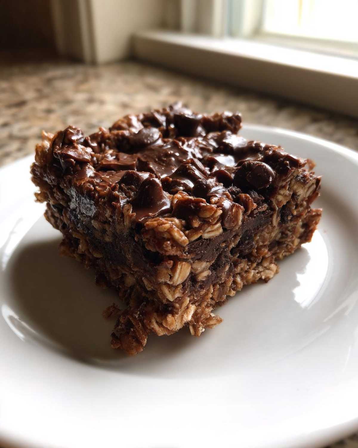 Chewy Chocolate Oat Bars - detail 1