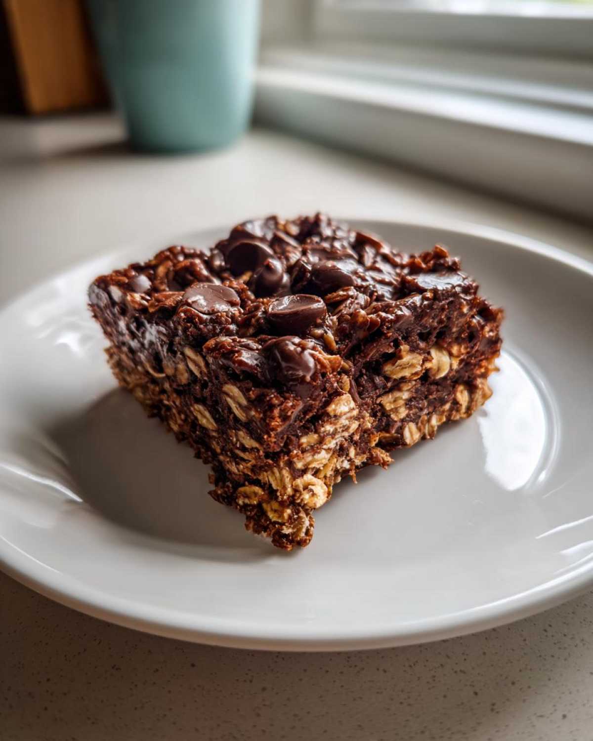 Chewy Chocolate Oat Bars - detail 2