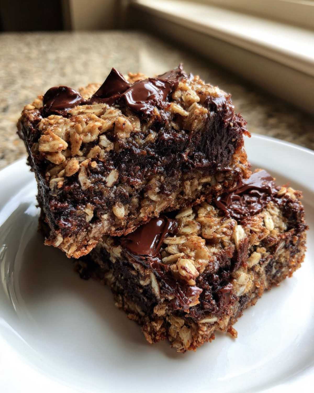 Chewy Chocolate Oat Bars - detail 3