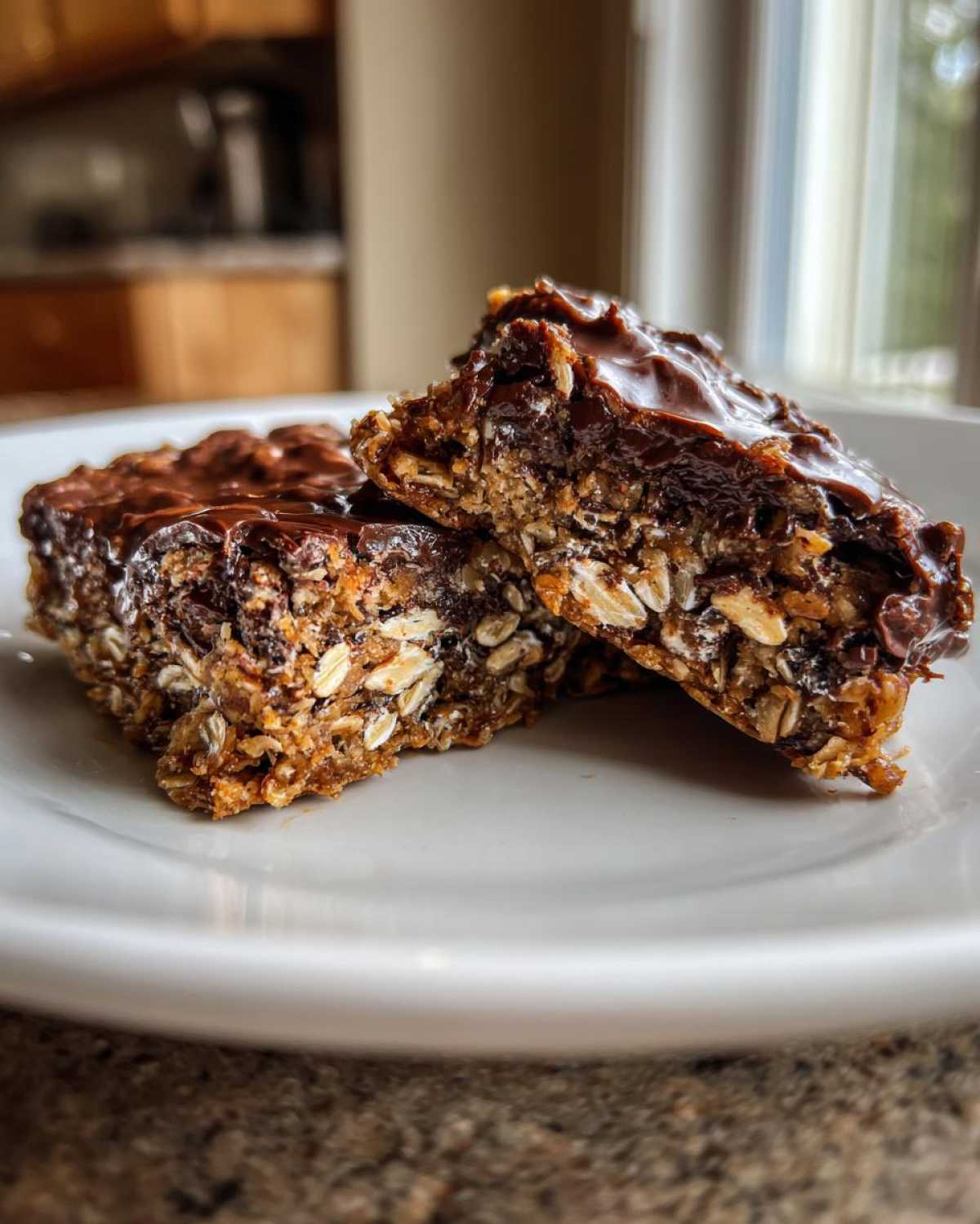 Chewy Chocolate Oat Bars - detail 4