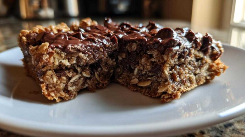 Chewy Chocolate Oat Bars