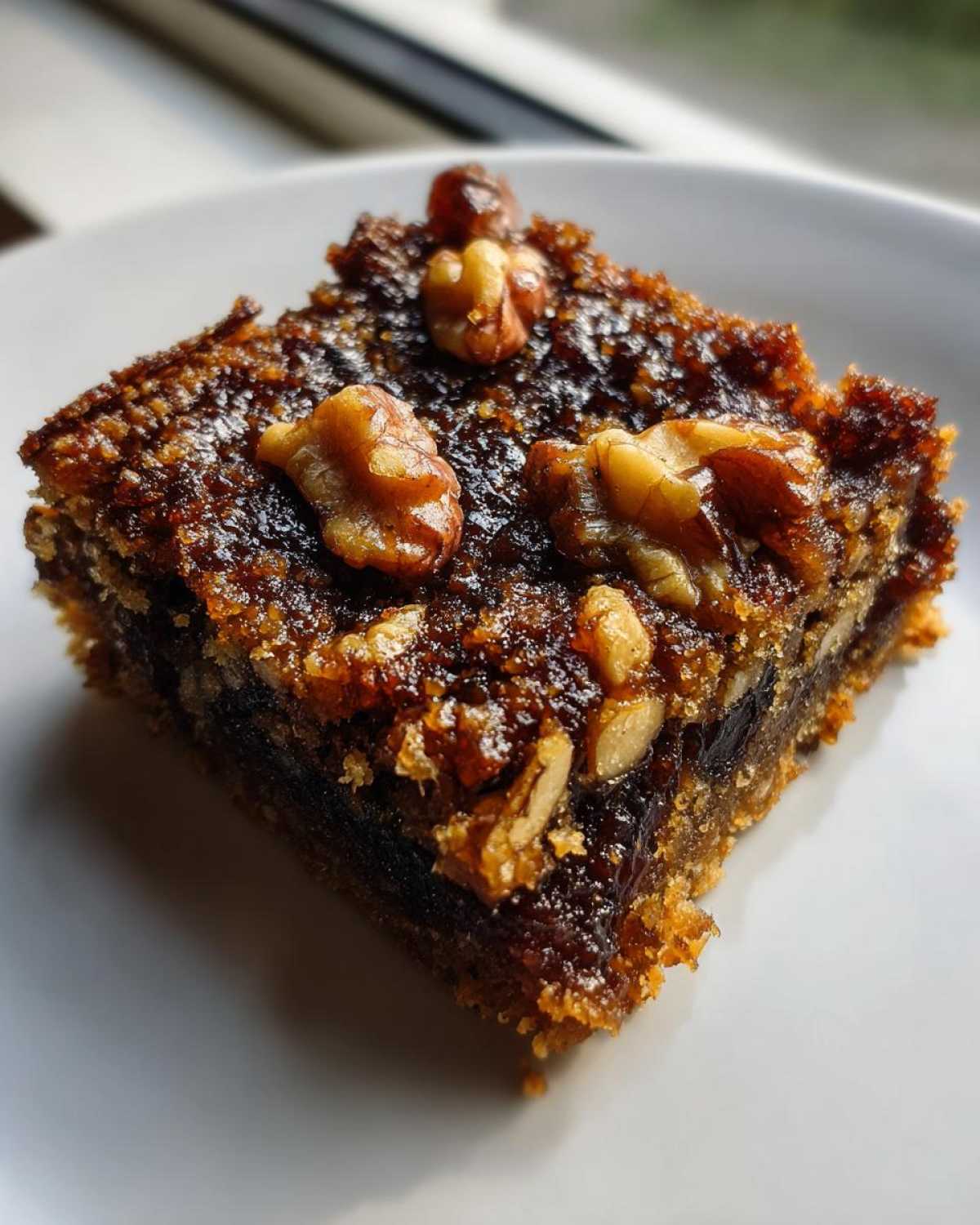 Chewy Date Walnut Bars - detail 1