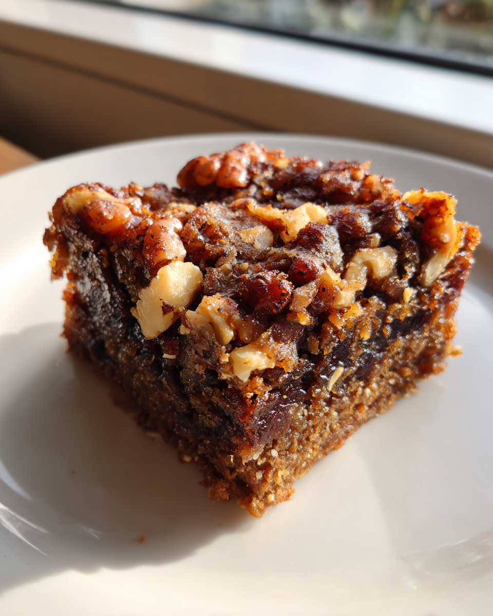 Chewy Date Walnut Bars - detail 3