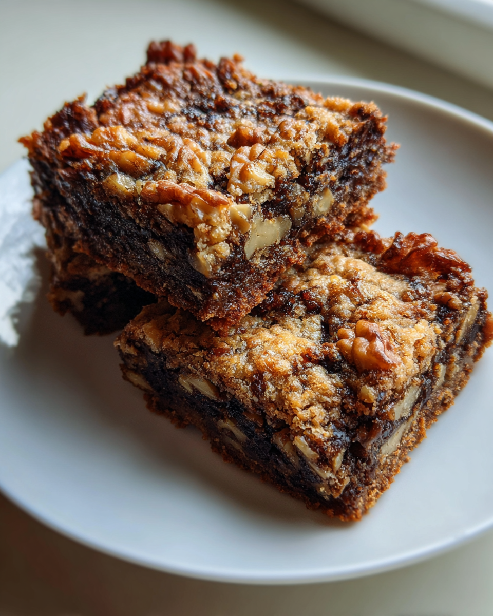 Chewy Date Walnut Bars - detail 4