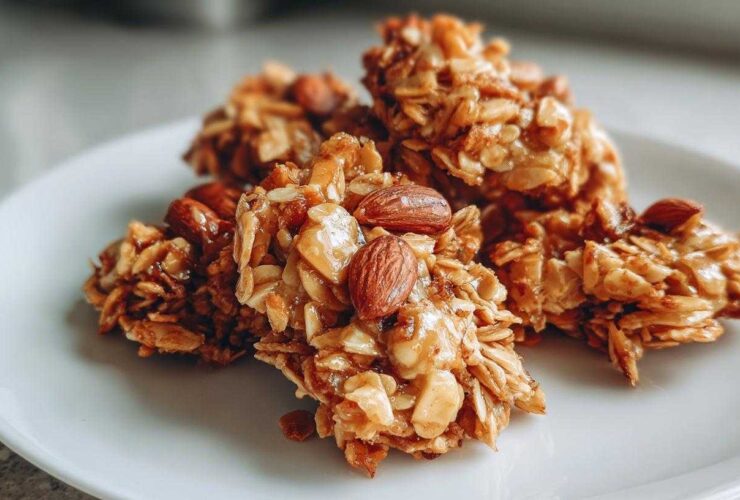Chewy Ginger Almond Granola Clusters