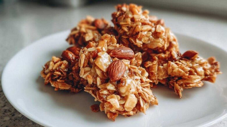 Chewy Ginger Almond Granola Clusters