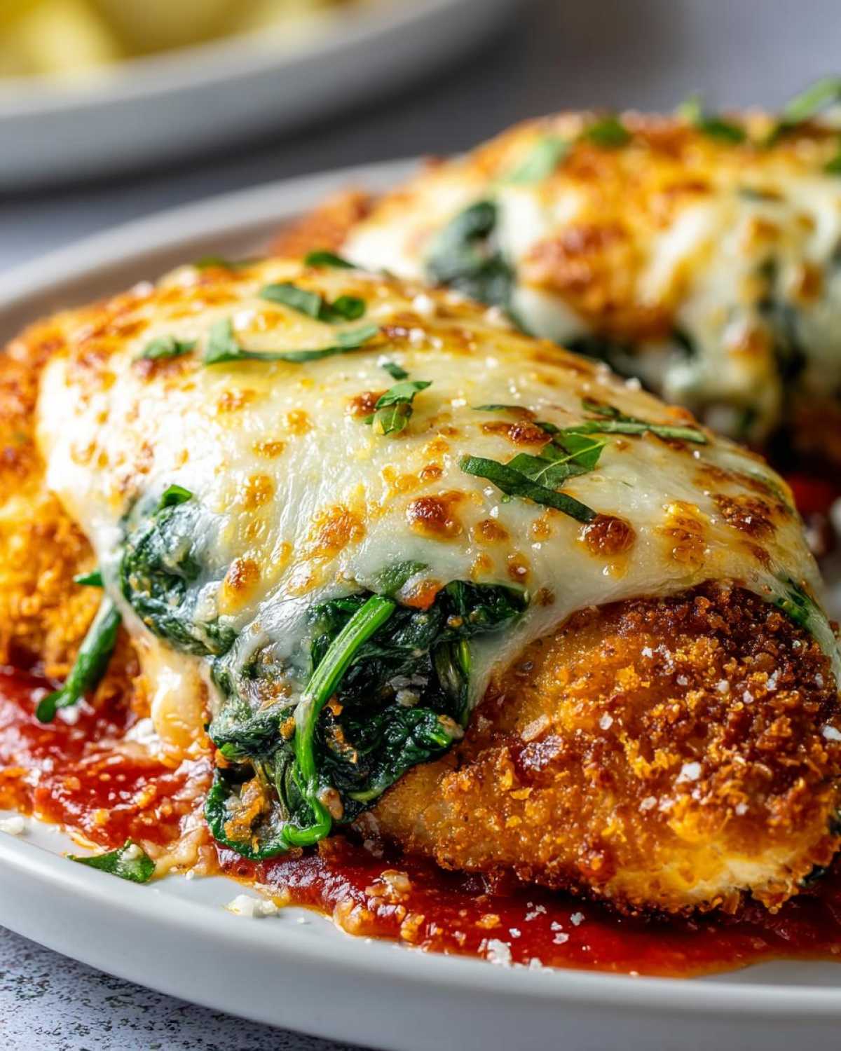 Chicken Parmesan with Spinach - detail 2