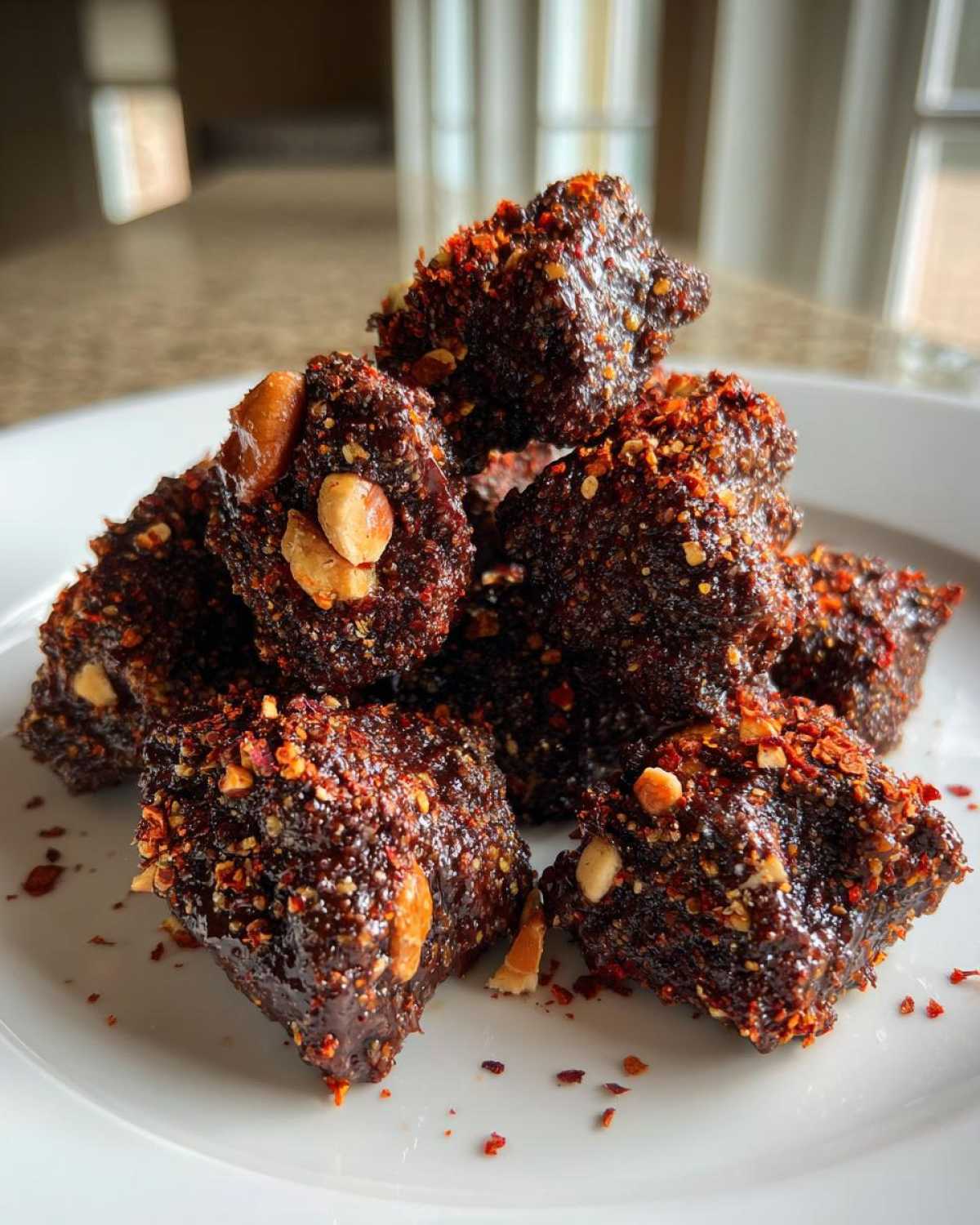 Chili Chocolate Nut Clusters - detail 2