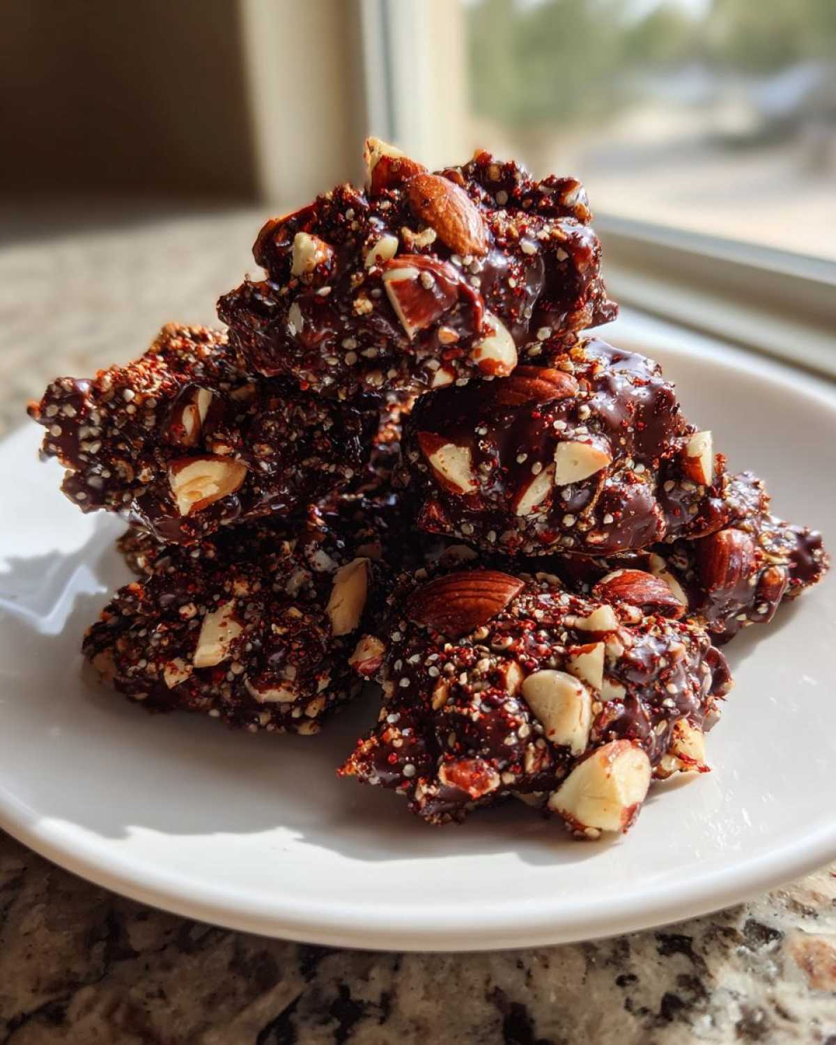 Chili Chocolate Nut Clusters - detail 4
