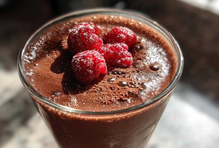 Chocolate Hazelnut Berry Smoothie