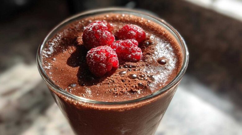 Chocolate Hazelnut Berry Smoothie