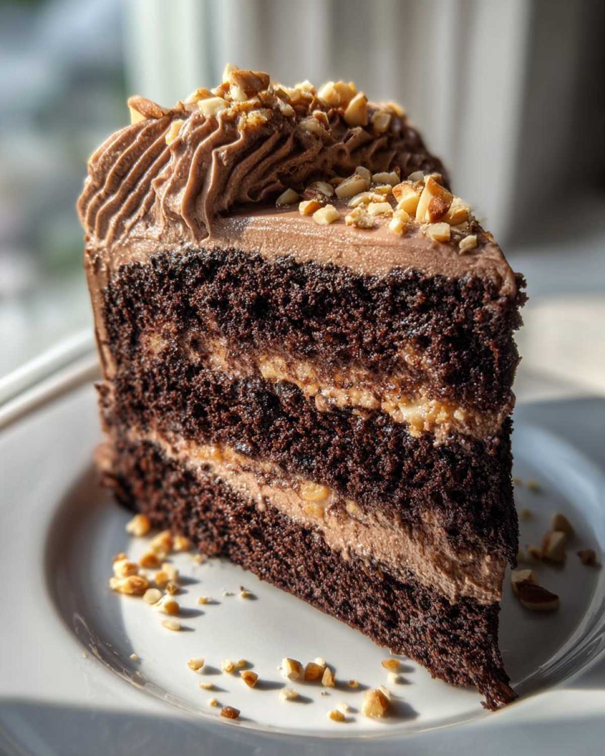 Chocolate Hazelnut Layer Cake - detail 3