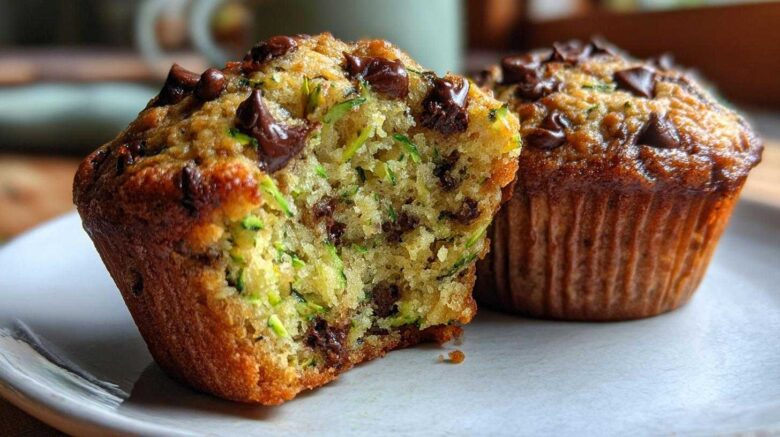 Chocolate chip zucchini muffins