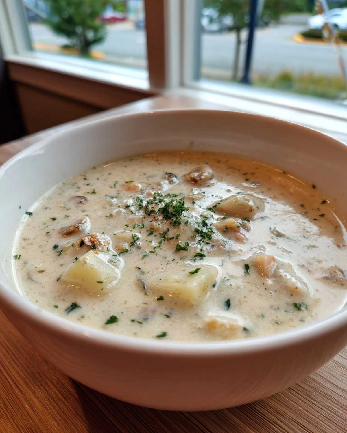 Classic New England Clam Chowder - detail 1