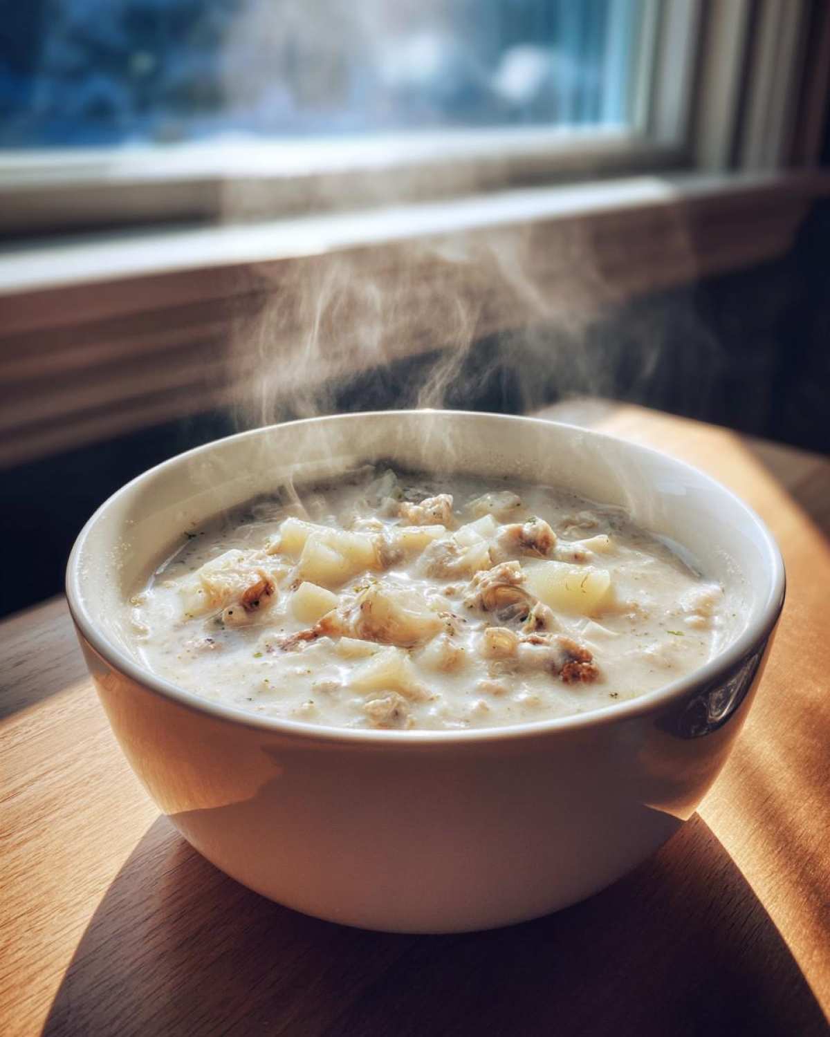 Classic New England Clam Chowder - detail 2