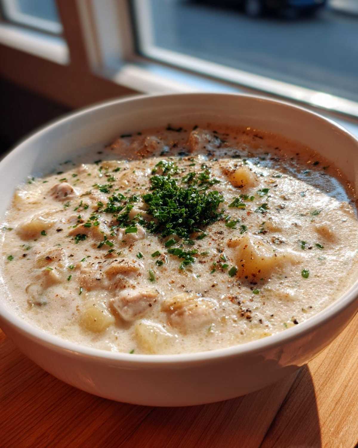 Classic New England Clam Chowder - detail 3