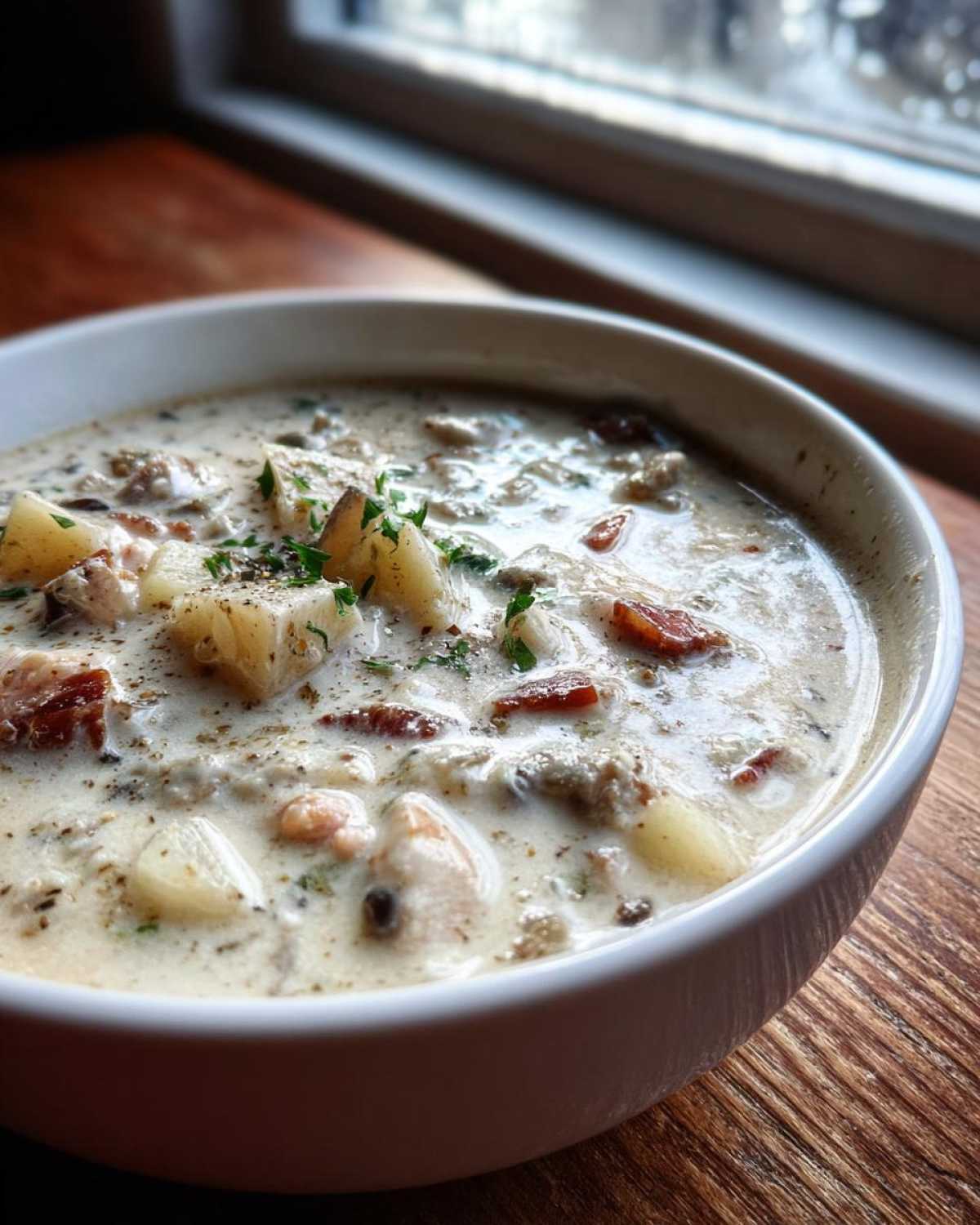 Classic New England Clam Chowder - detail 4