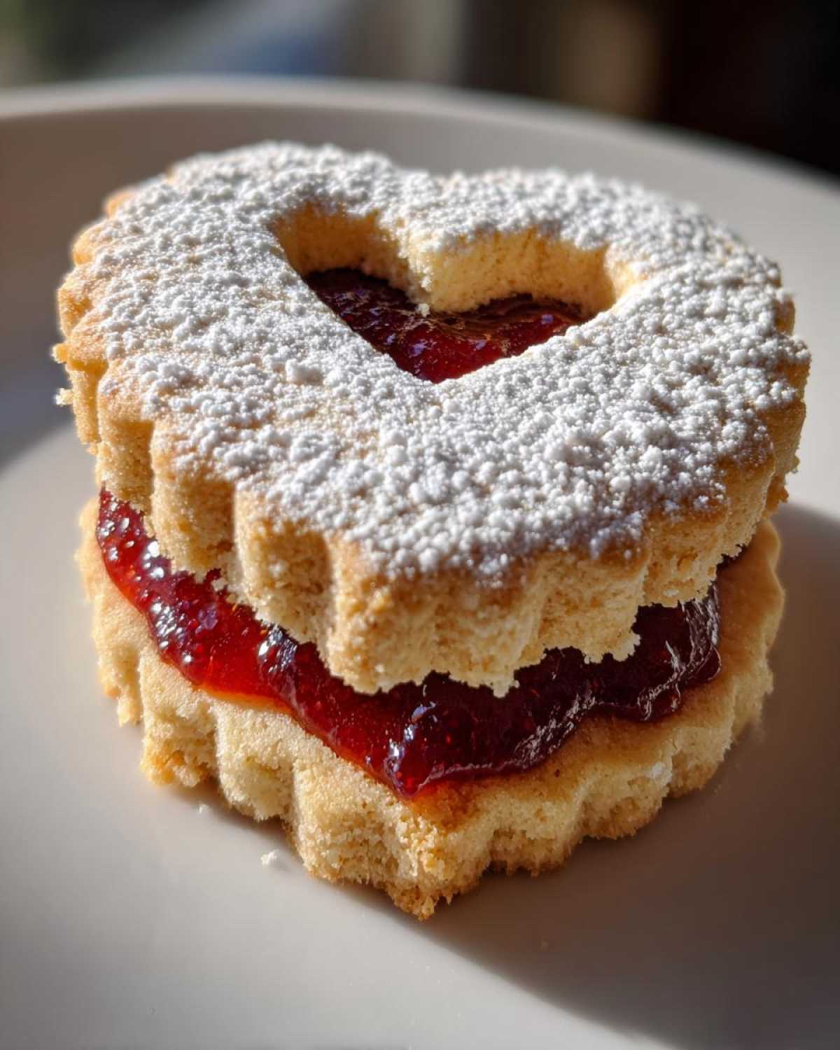 Classic Raspberry Linzer Cookies - detail 1
