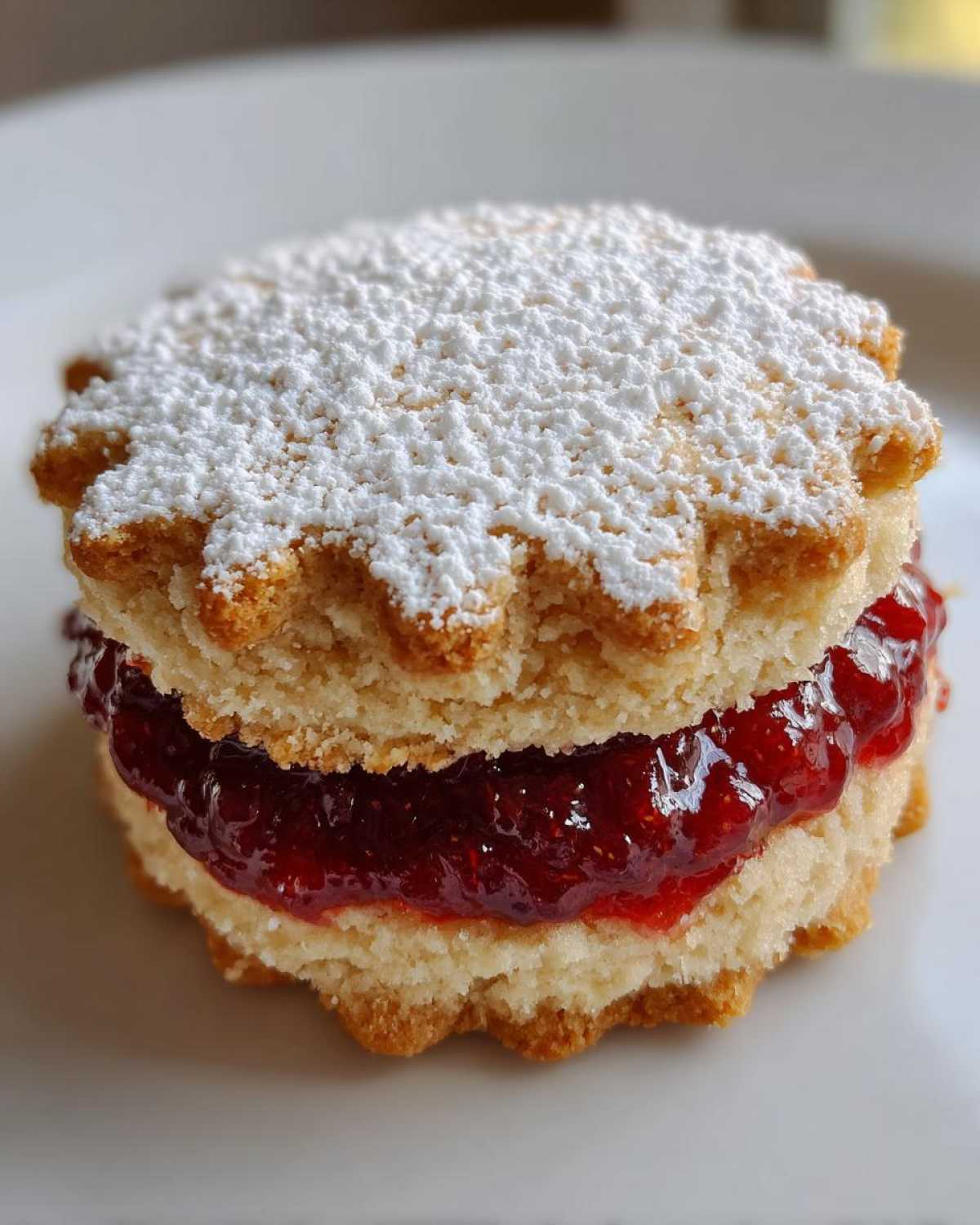 Classic Raspberry Linzer Cookies - detail 3