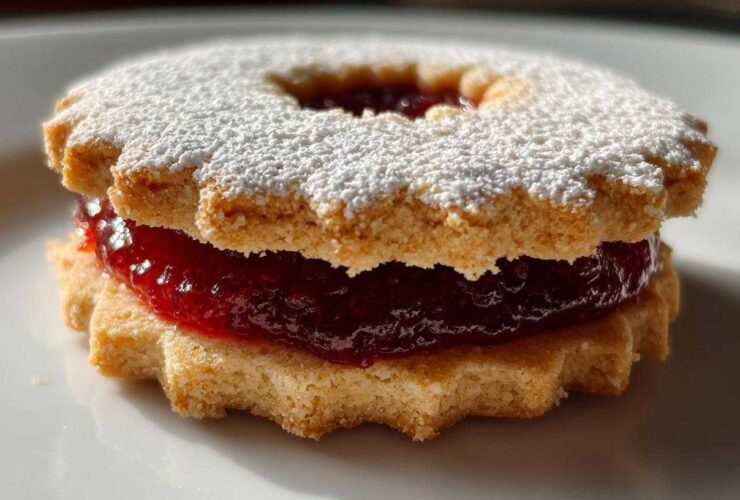 Classic Raspberry Linzer Cookies
