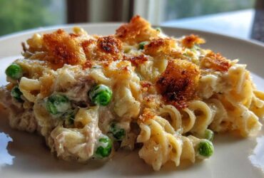Classic tuna noodle casserole